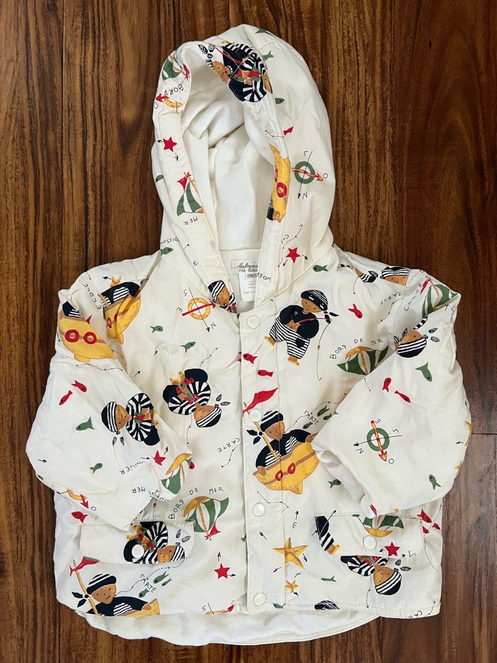 Y2K Babymini Par Catimini 12M Pirate Nautical Jacket European boutique